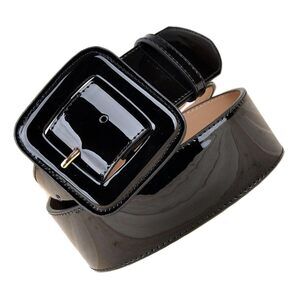 1pc Belt For Women Adjustable European Style Wide Patent Leather Waist 2371